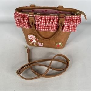 Strawberry Shortcake Gingham Crossbody Bag